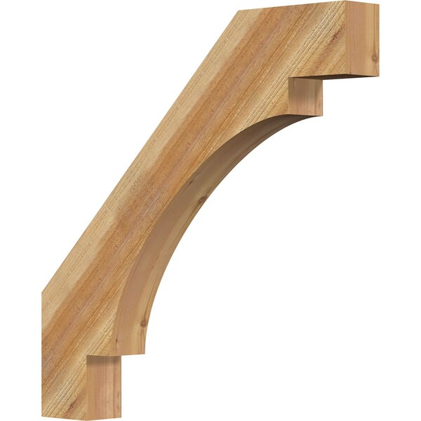 Ekena Millwork 4"W x 32"D x 32"H Merced Rough Sawn Knee Brace, Western Red Cedar BRC04X32X32MRC00RWR - main